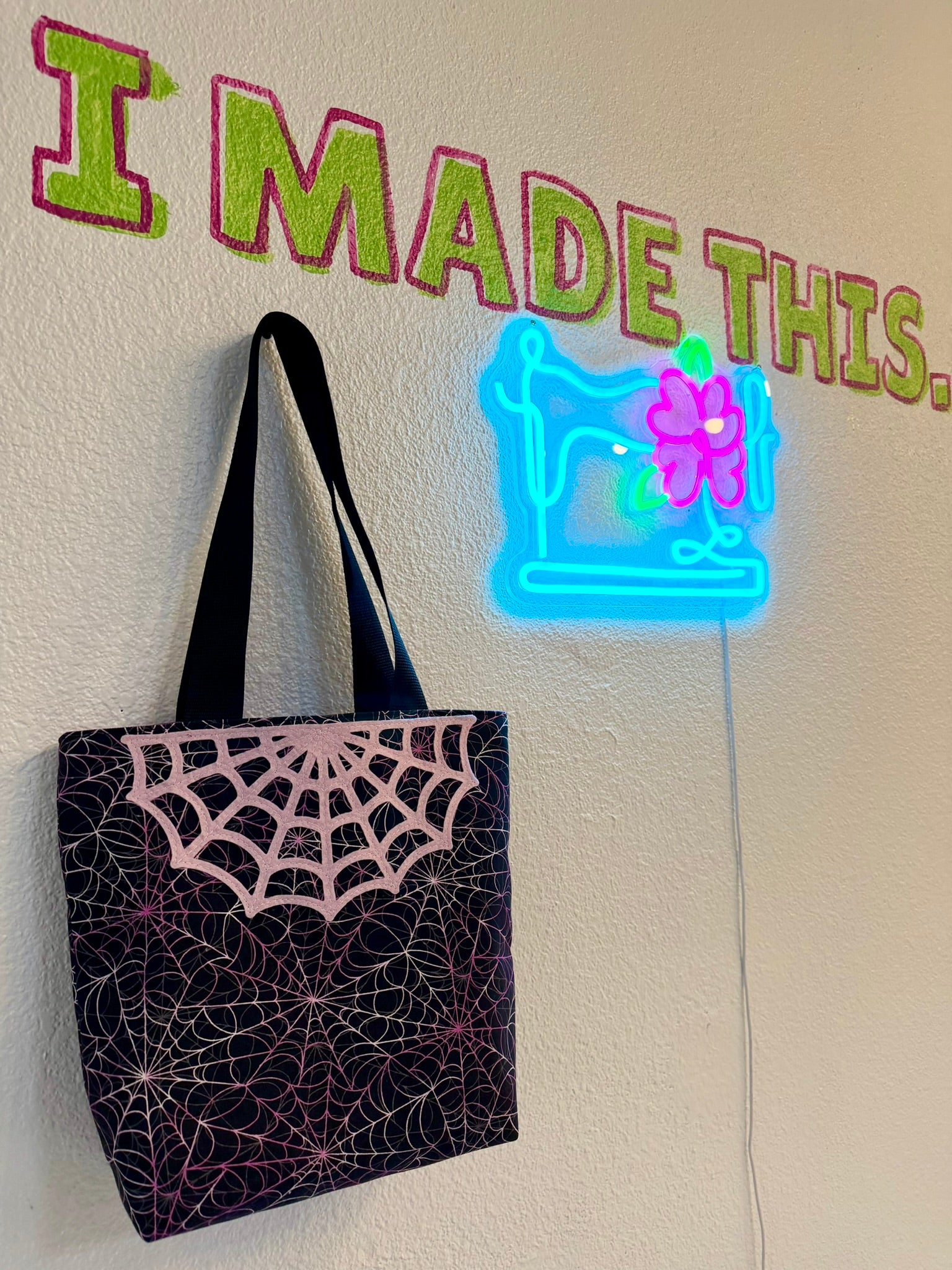 Spiderweb tote workshop with Madam K- October 8, 5-8pm