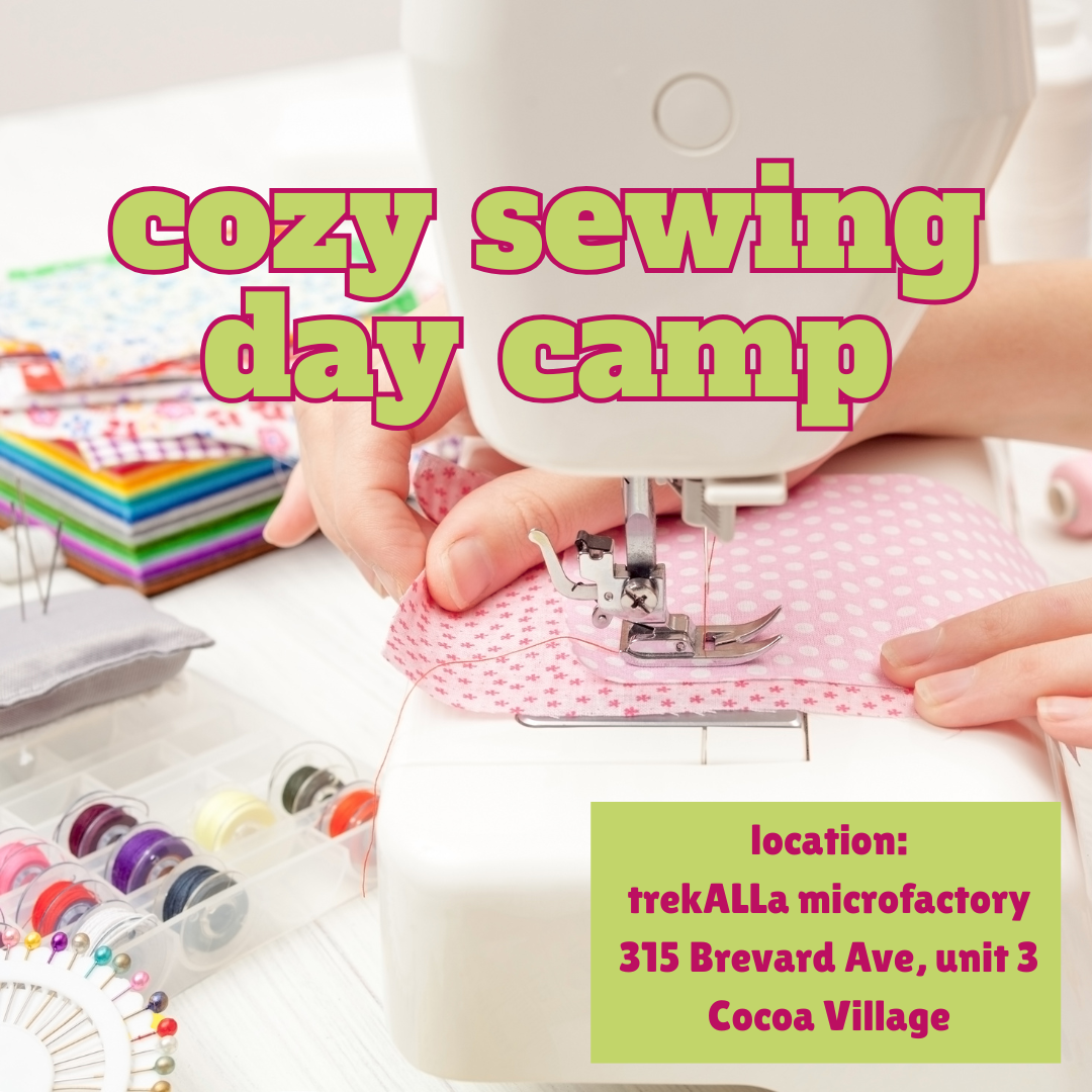 Cozy sewing day camp